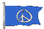 Peace Symbol on Flag